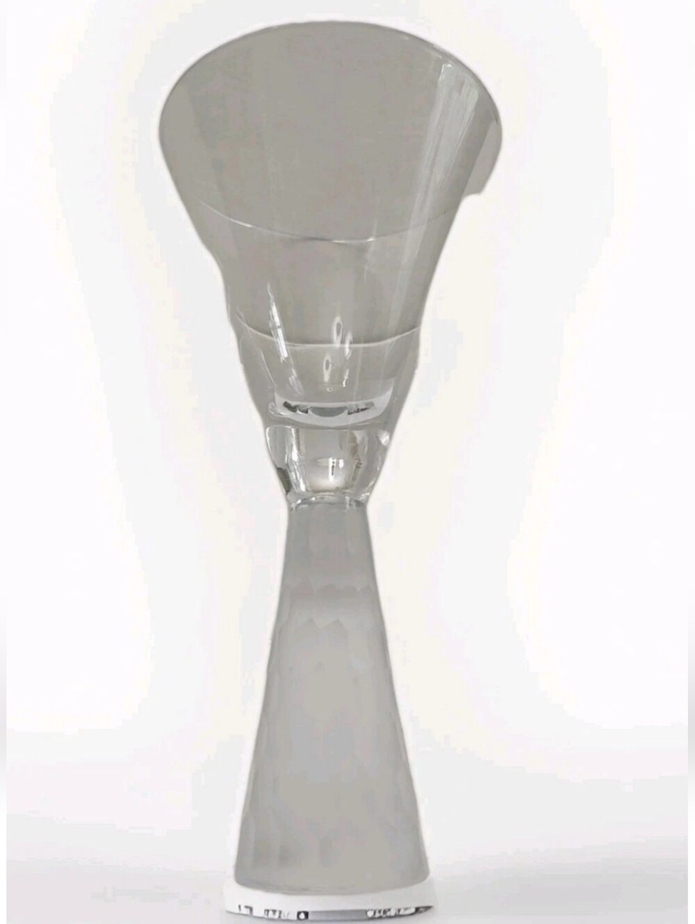 Artland Prescott Wine Martini Glass Frosted Honeycomb Stem Pedestal Set 2 EUC - Picture 9 of 9